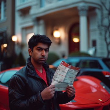 car owner with expensive bill